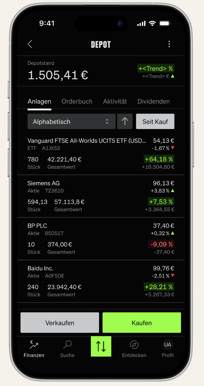 Dividend Screenshot 3